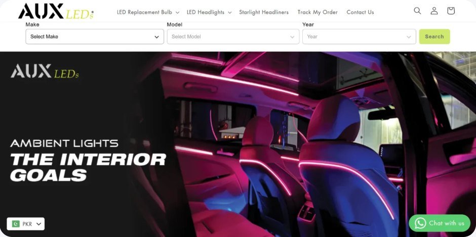 AUX LED website